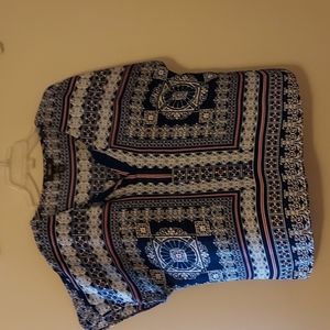 Style&Co.,  ladies red and navy  tunic,( L)